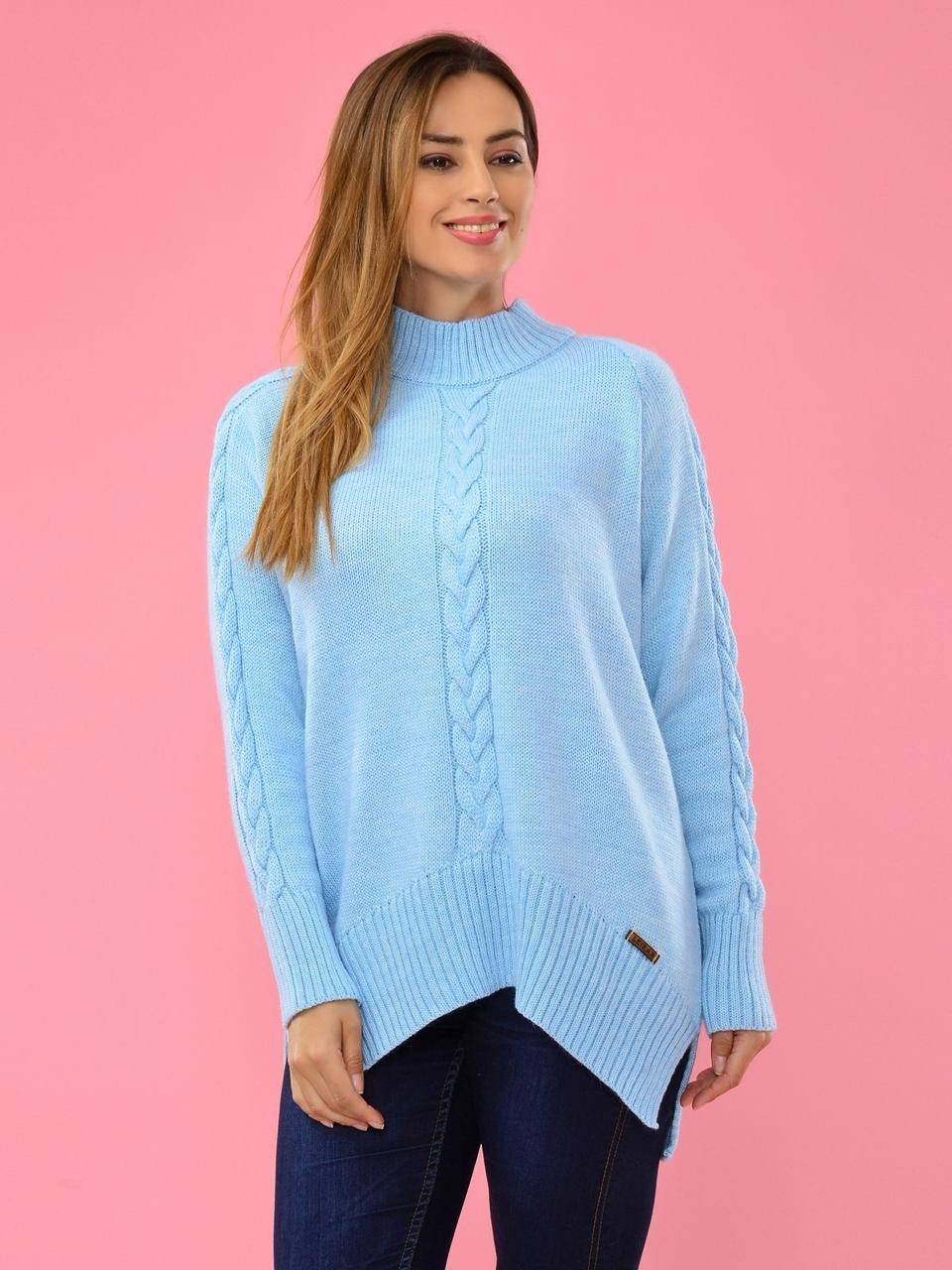 голубой джемпер,голубой свитер,свитера женские,женские джемпера,свитер женский голубой