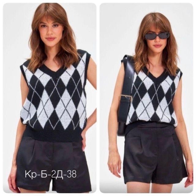 жилетка женская sela,жилетка женская,женские жилеты,мини жилетка,жилетка в ромбик женская