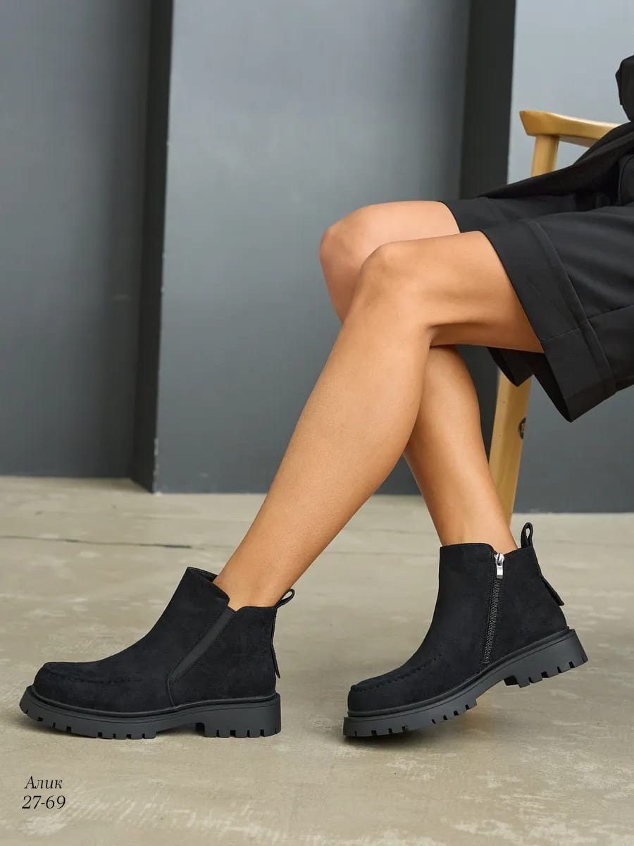 ,ботинки женские,челси ботинки,ботинки челси замшевые, женская