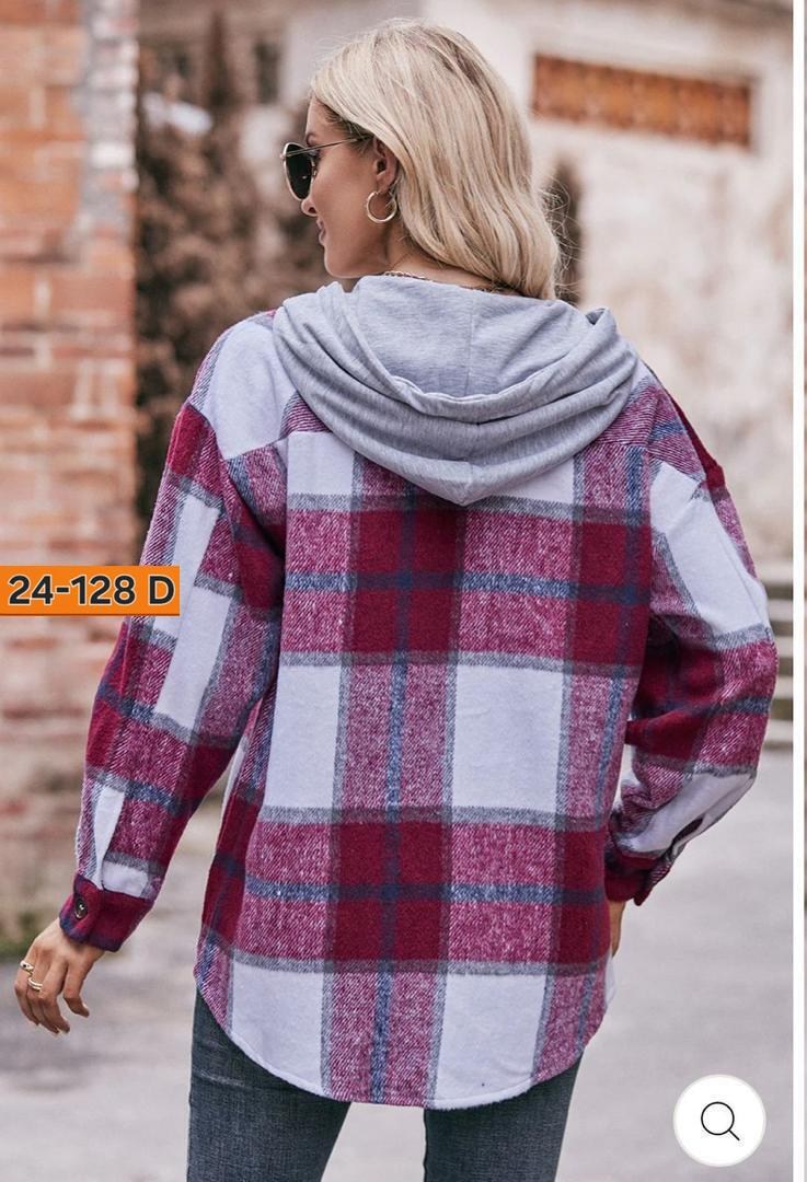 модная женская рубашка,клетчатая рубашка,рубашка с капюшоном,женская рубашка,фланелевая куртка женская