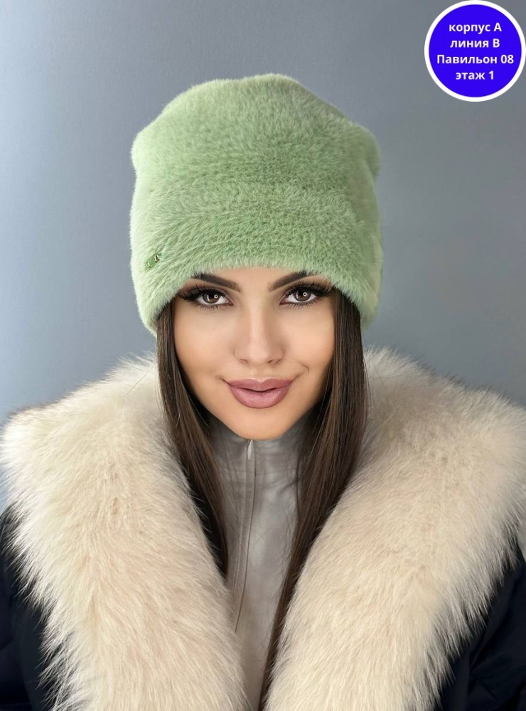 женская теплая пушистая зимняя шапка,женская шапка,зимние женские шапки,шапки из ангоры для женщин,модная шапка