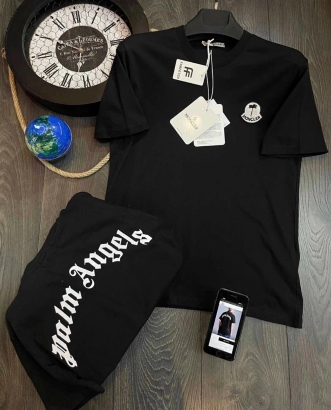 moncler palm angels футболка,palm angels moncler,palm angels x moncler,мужские футболки palm angels,moncler palm angels t shirt