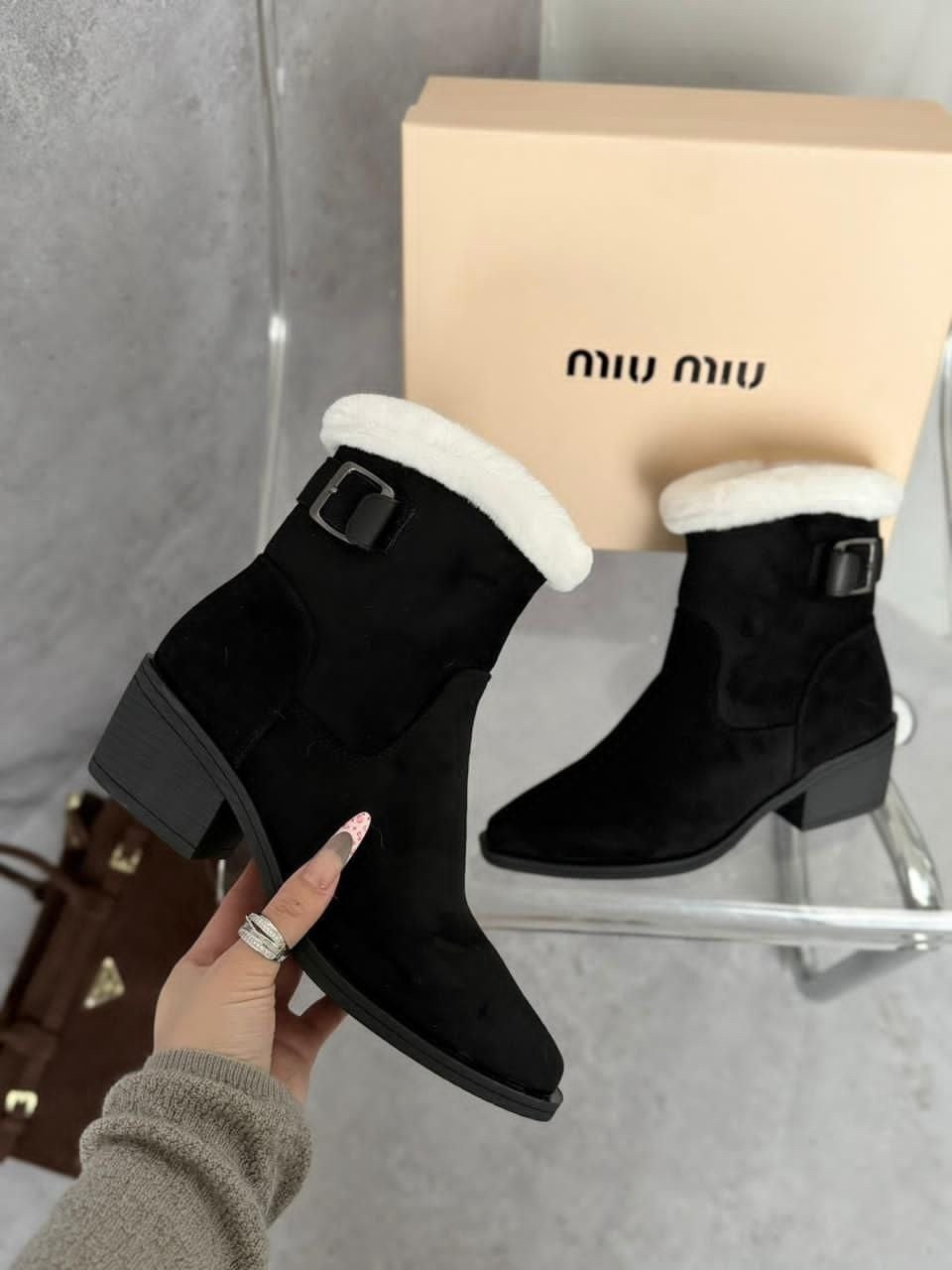 , женская зимняя,ботинки miu miu,полусапоги miu miu,ботильоны женские