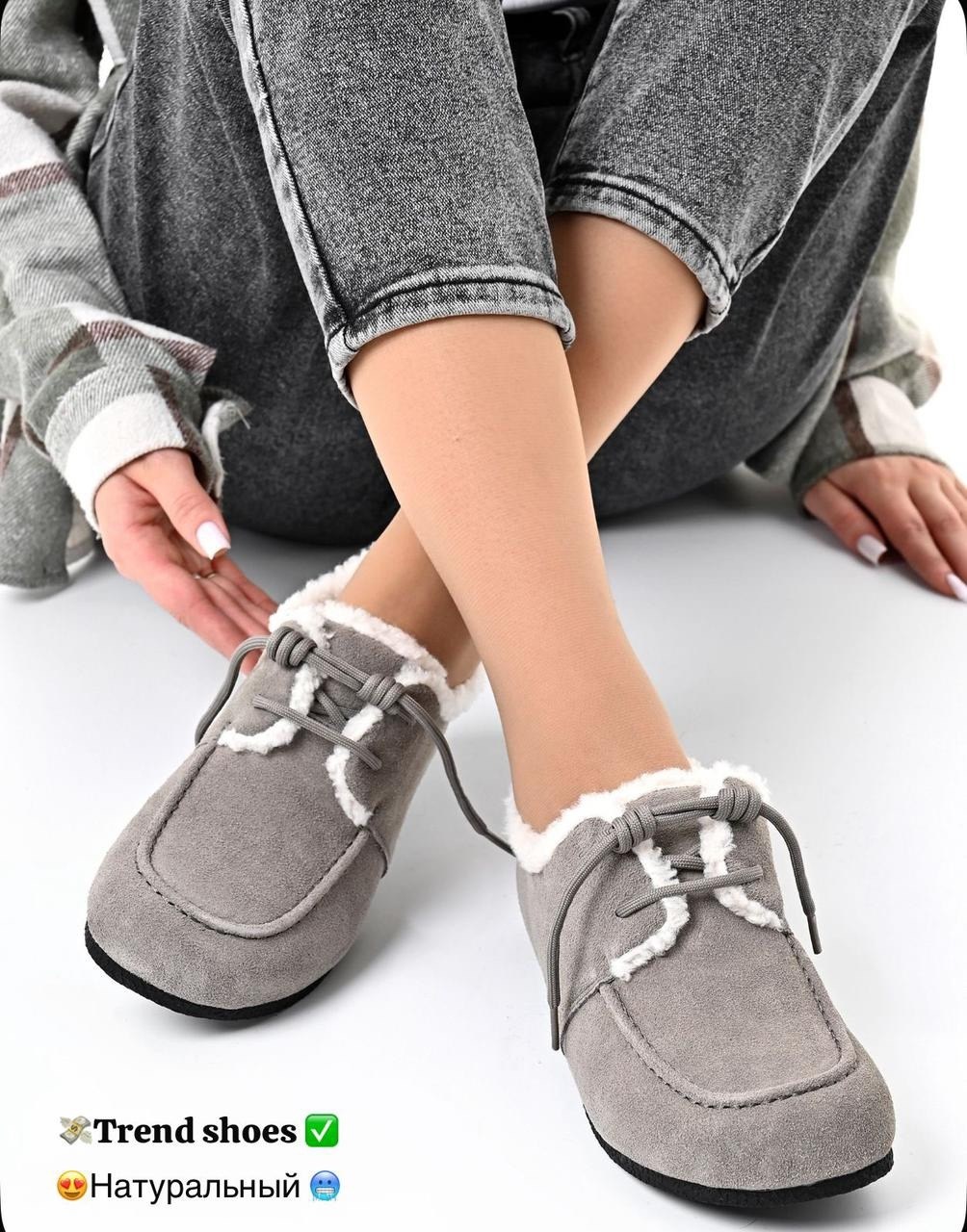 , женская зимняя,мокасины повседневные,теплая , на плоской подошве