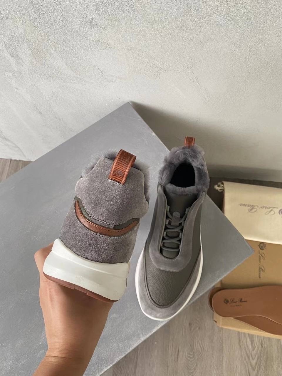 кроссовки loro piana,,кроссовки brunello cucinelli,кроссовки modular walk loro piana,замшевые кроссовки