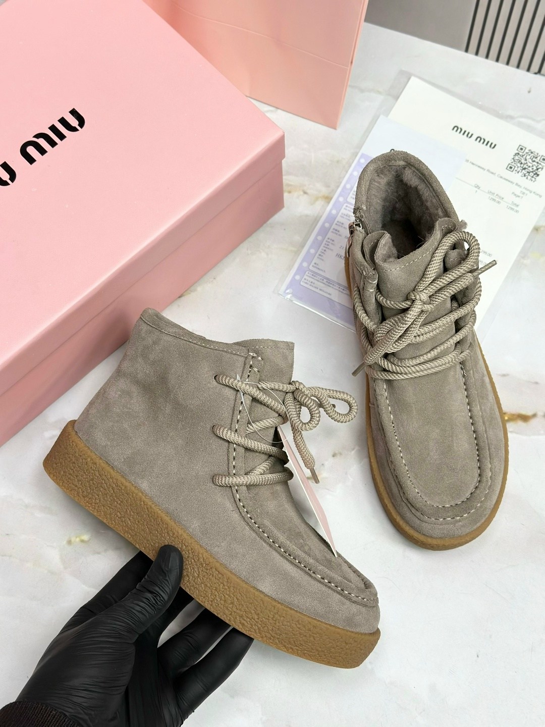 ,ботинки miu miu,ботинки замшевые, женская,женские ботинки