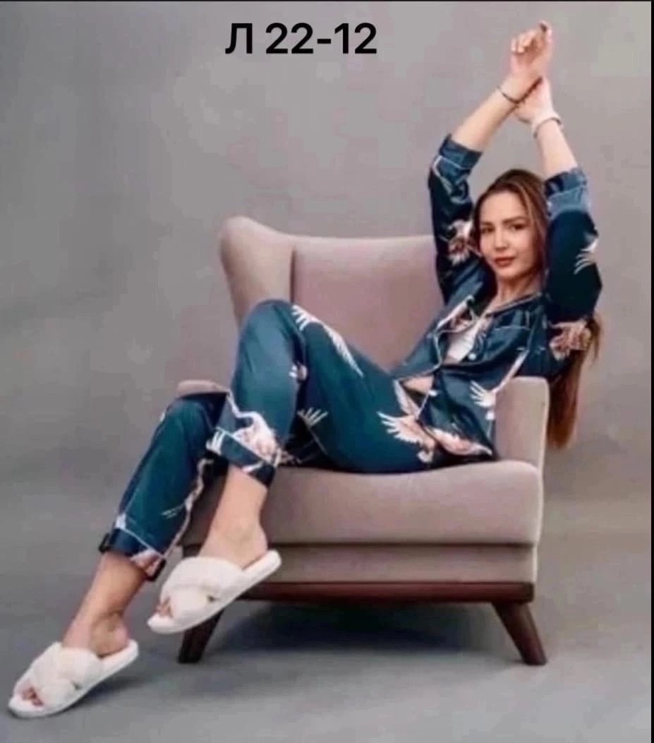 женский пижамный комплект,женский пижамный комплект больших размеров,домашняя одежда пижама,женский пижама,пижама шелковая женская