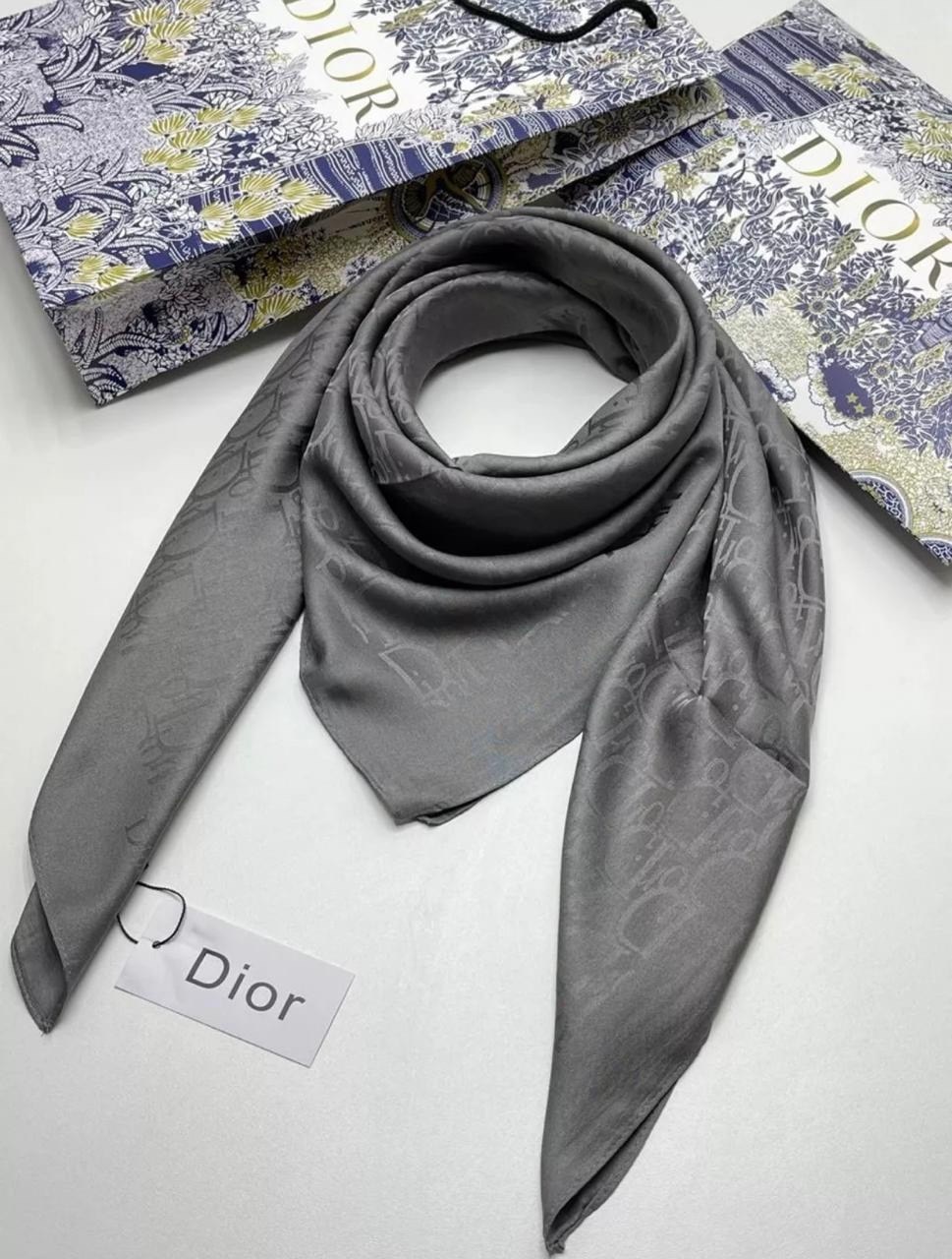 платок диор шелковый,женский шелковый платок шарф,синий платок,платок шелковый однотонный,платки люкс