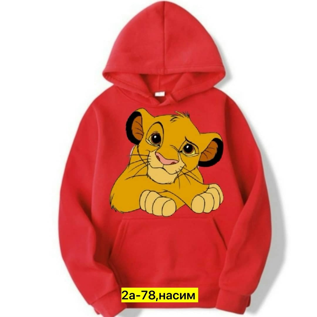 толстовка симба,женская толстовка с капюшоном disney,детская одежда симба,толстовка с капюшоном disney,модная толстовка