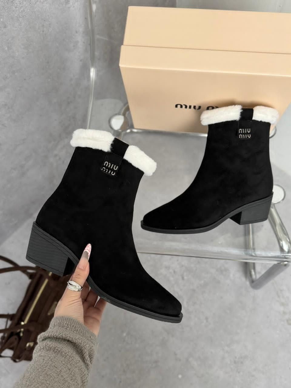 , женская зимняя,ботинки miu miu,полусапоги miu miu,ботильоны женские