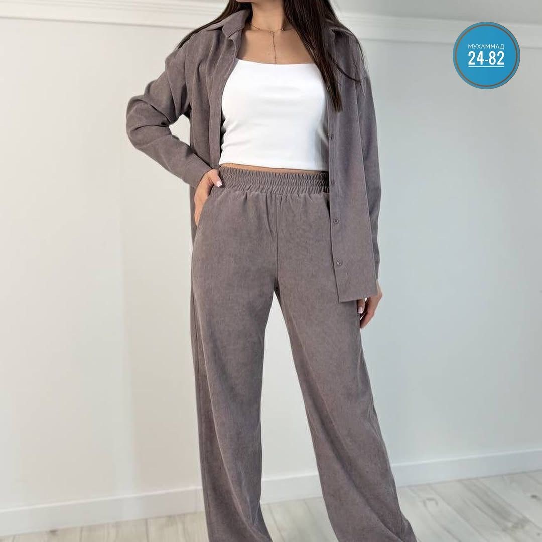 костюм двойка с брюками,вельветовые костюмы женские рубашка и штаны,костюм с брюками,костюмы женские,костюм двойка вельвет