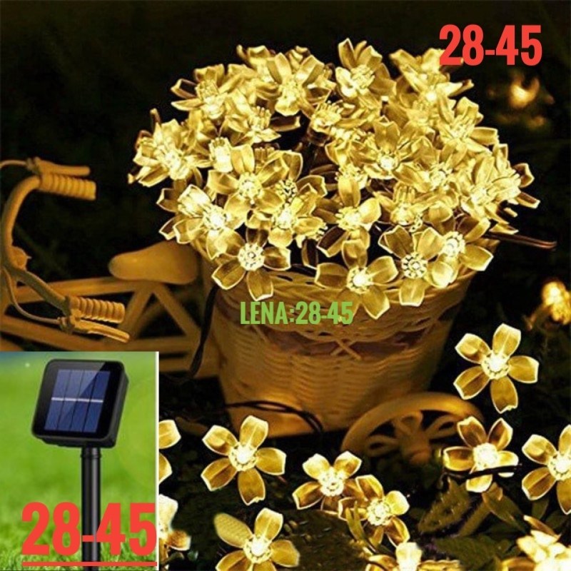 светодиодная уличная гирлянда на солнечной,светодиодная уличная гирлянда на солнечной батарее,гирлянда на солнечной батарее садовая,солнечная гирлянда,гирлянда цветочки светодиодная