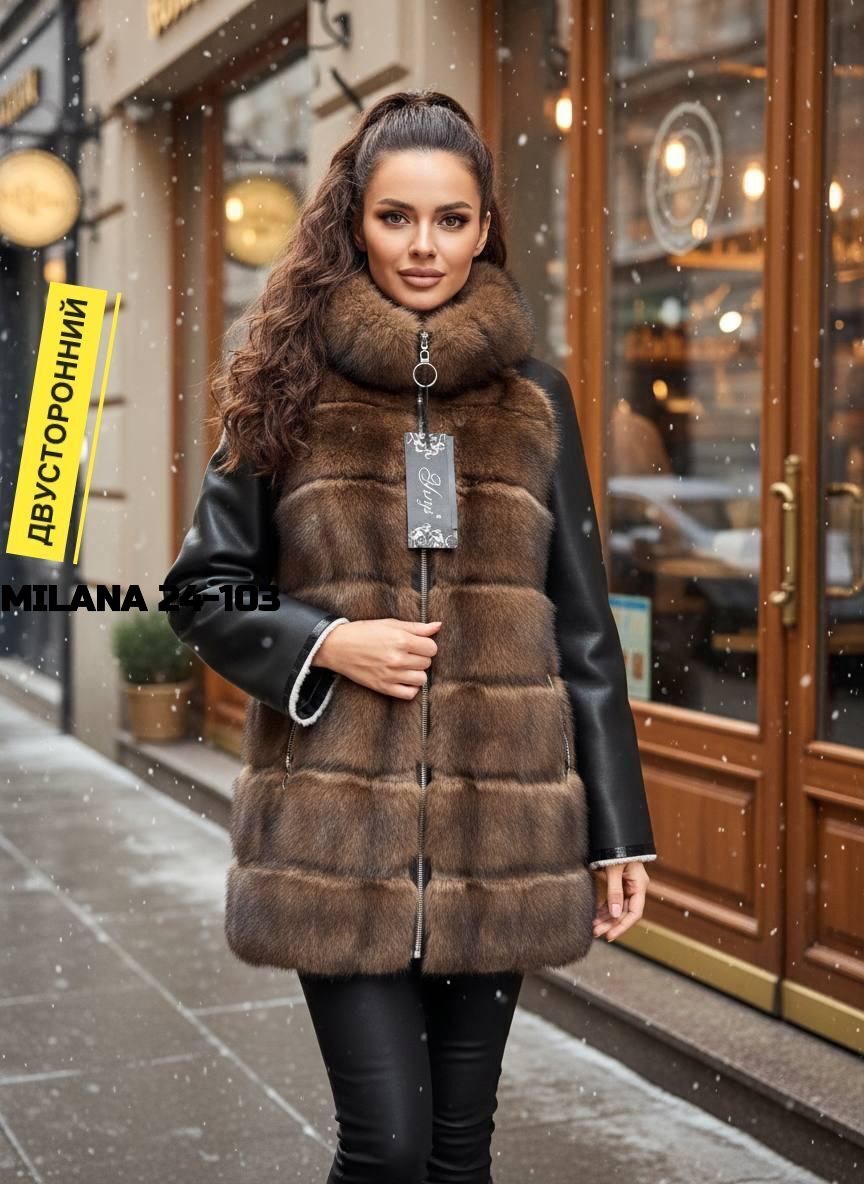 зимняя куртка из экокожи,кожаные куртки с мехом куницы женские,куртка кожаная с мехом,меховая куртка,кожанка с мехом