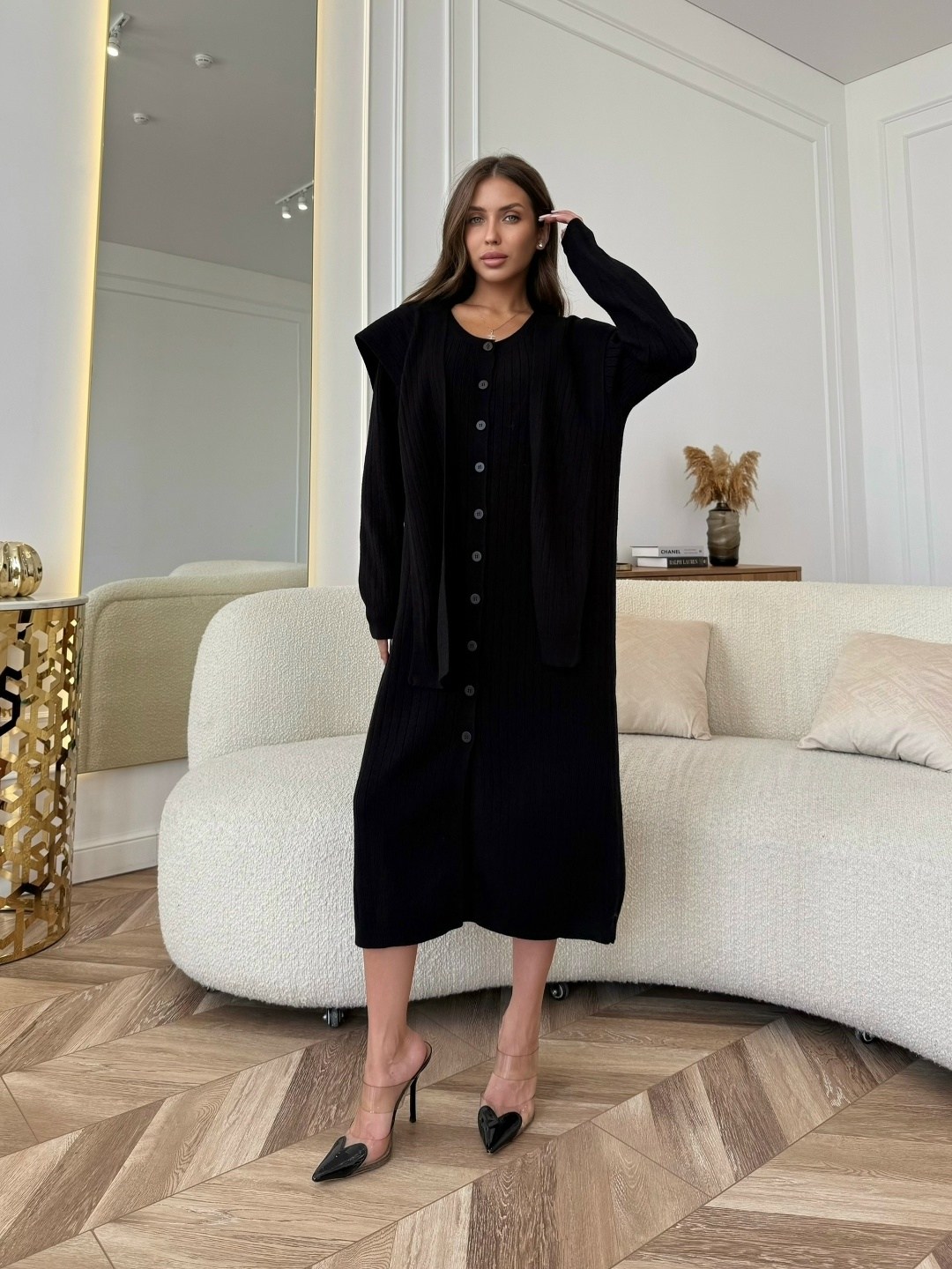 трикотажные костюмы,модные кардиганы,модели кардиган,кардиган,коричневый кардиган