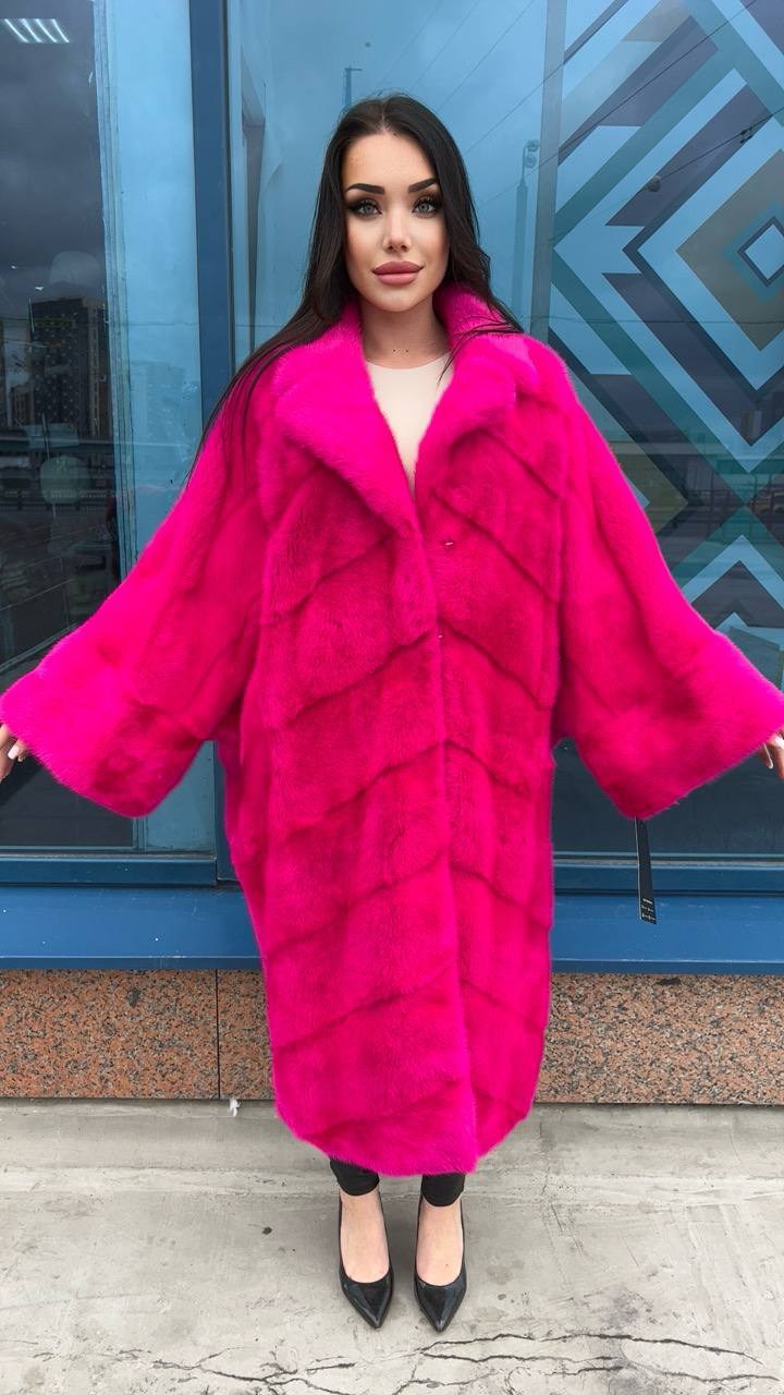 розовая норковая шуба,розовая шуба,шуба фуксия,норковая шуба фуксия,норковая шуба