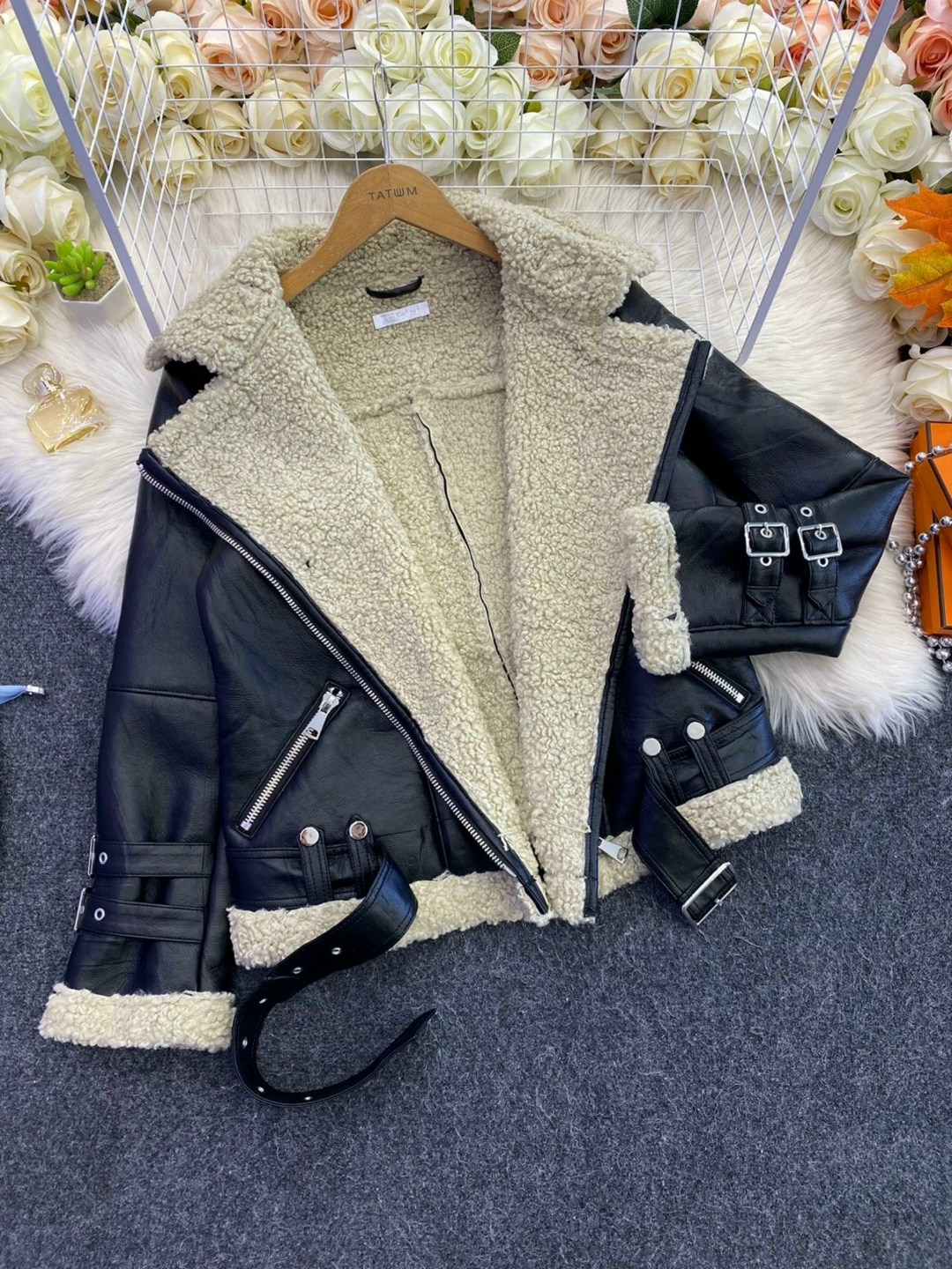 женская куртка из искусственной овечьей кожи,женская зимняя куртка из искусственной кожи,куртка из искусственной кожи,женская куртка из искусственной кожи,кожаная куртка