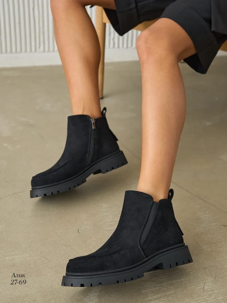 ,ботинки женские,челси ботинки,ботинки челси замшевые, женская