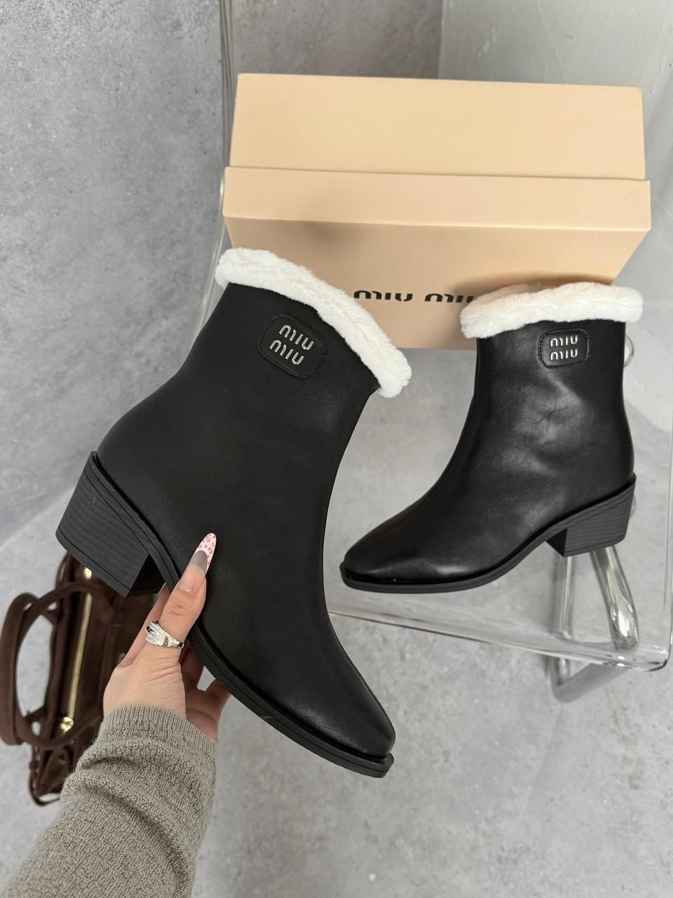 , женская зимняя,ботинки miu miu,полусапоги miu miu,ботильоны женские