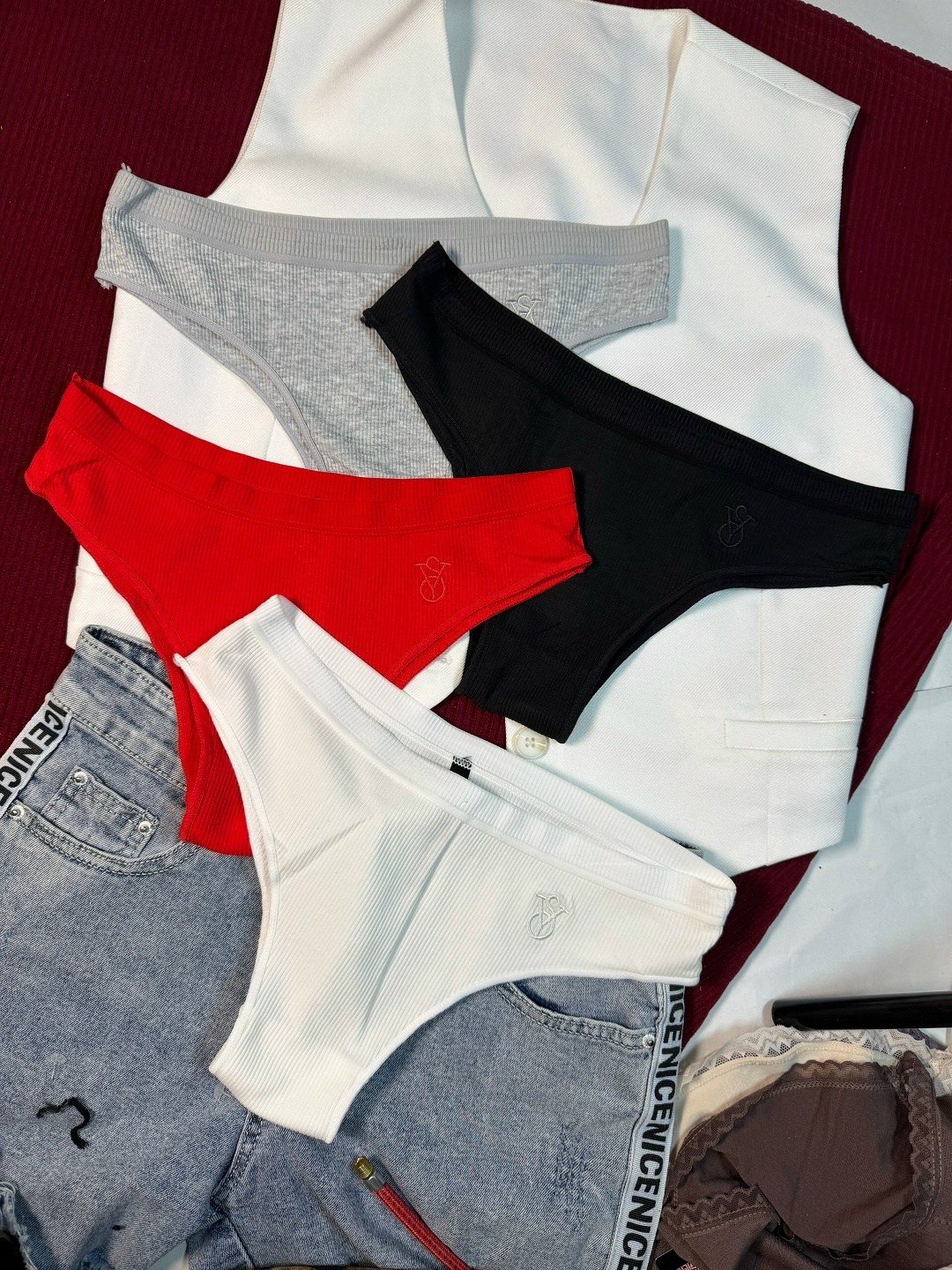 комплект трусов женские,комплект трусов слипы,комплект трусов,набор трусов женских,комплект трусов, трусы лапша, стринги rizziano, 3 шт