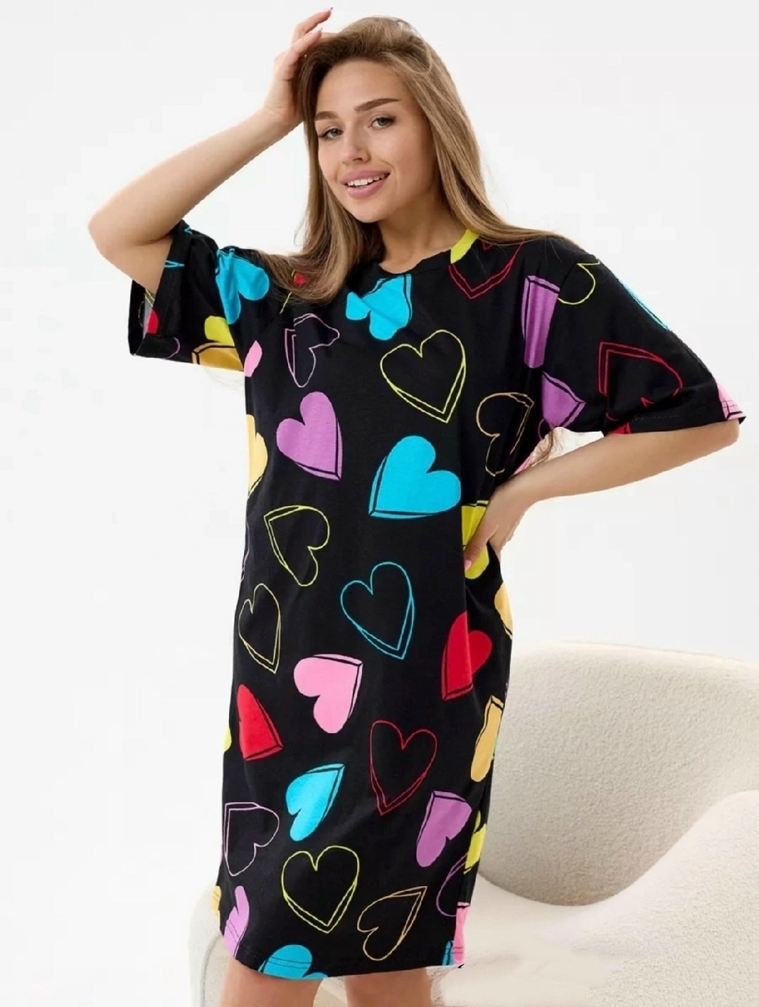 туника больших размеров платье домашнее ilookhome,женская туника,домашнее платье женское,домашняя туника,платье домашнее летнее