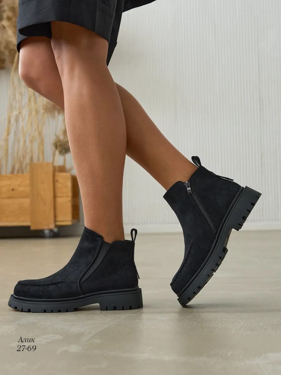 ,ботинки женские,челси ботинки,ботинки челси замшевые, женская