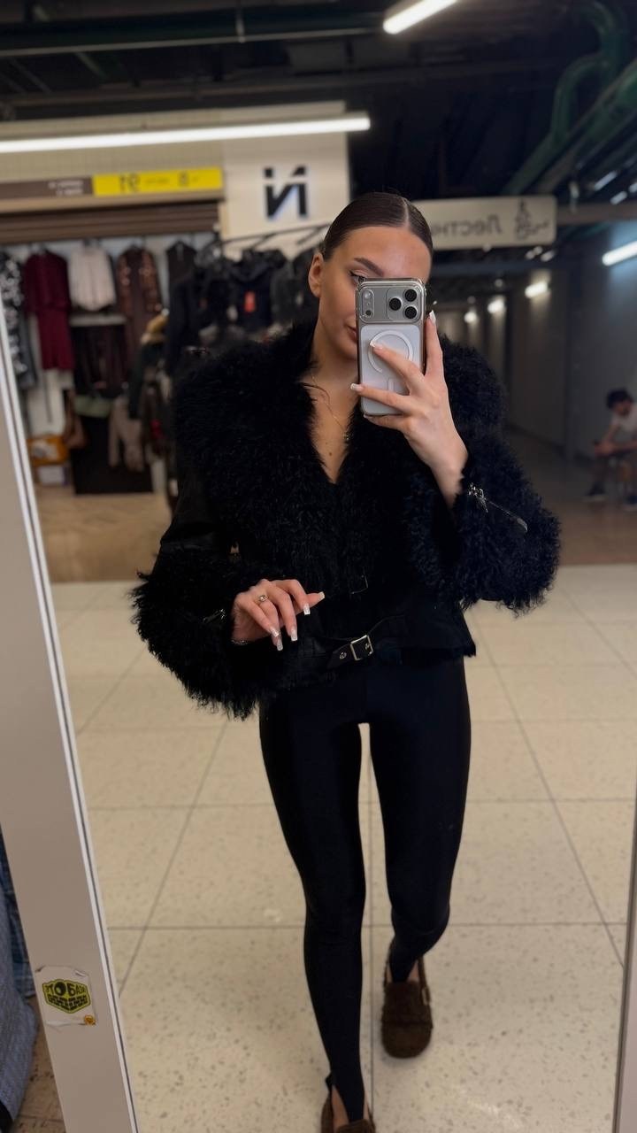 меховая куртка,куртка с мехом,зимние куртки,женская куртка из искусственной кожи,короткая куртка