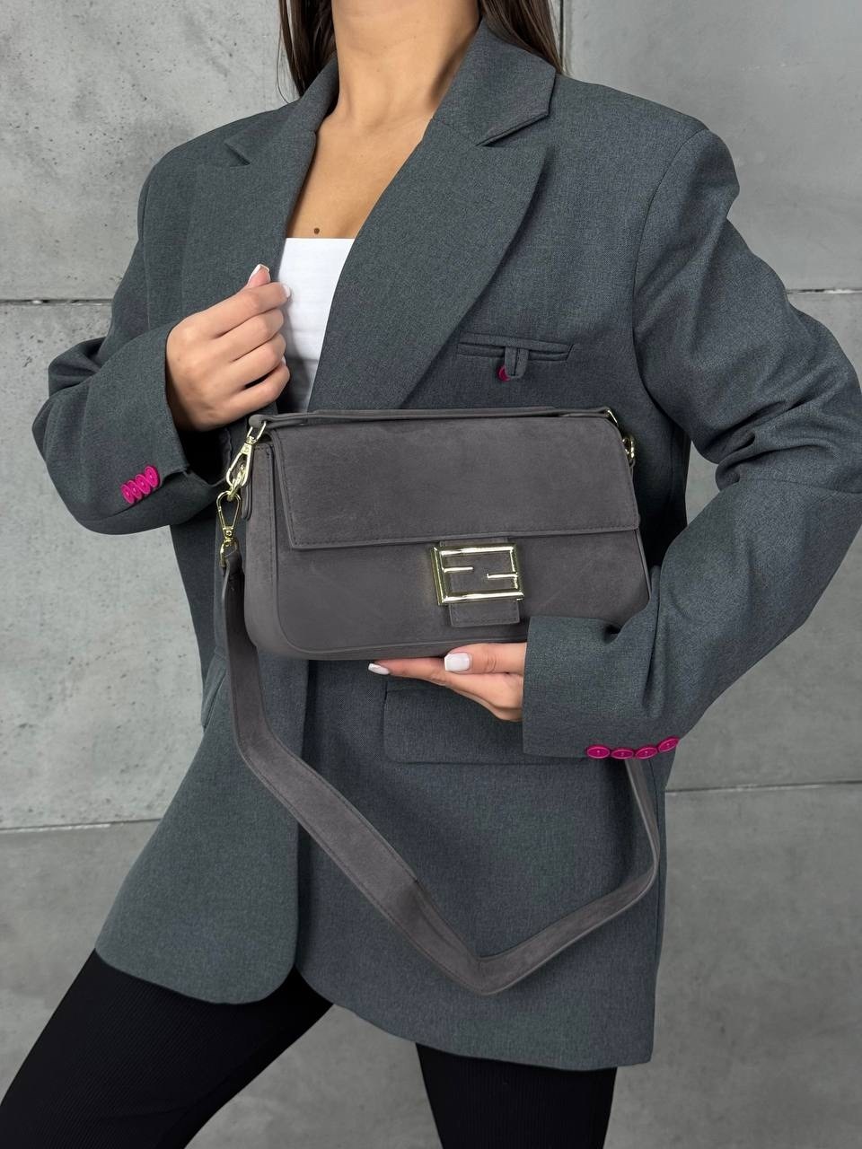 сумка,сумка замшевая,серая сумка,сумочка,маленькая сумочка