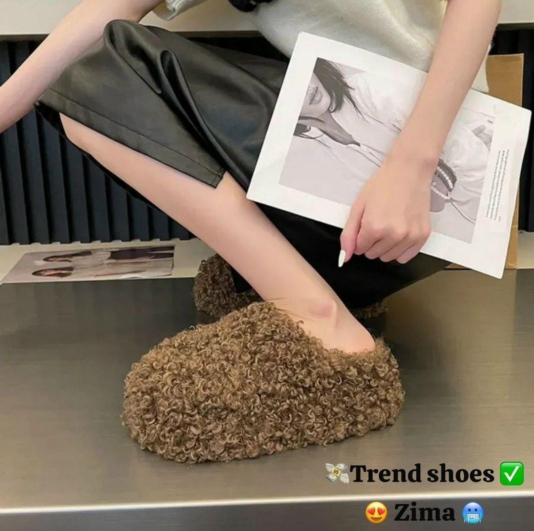 тапочки модные,,женские меховые тапочки,меховые туфли,тапочки меховые