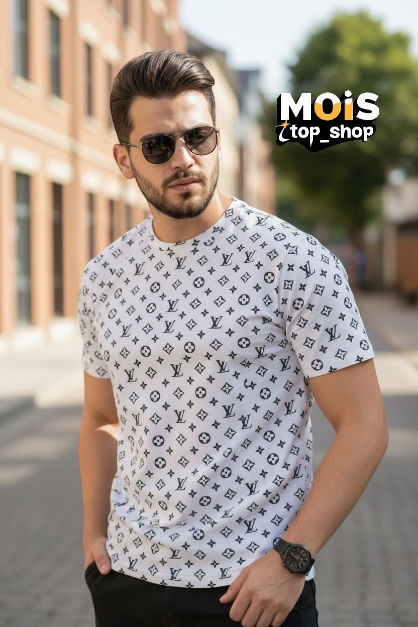 футболки мужские,луи виттон футболка,майка луи виттон мужские,футболки модные,мужская футболка белая