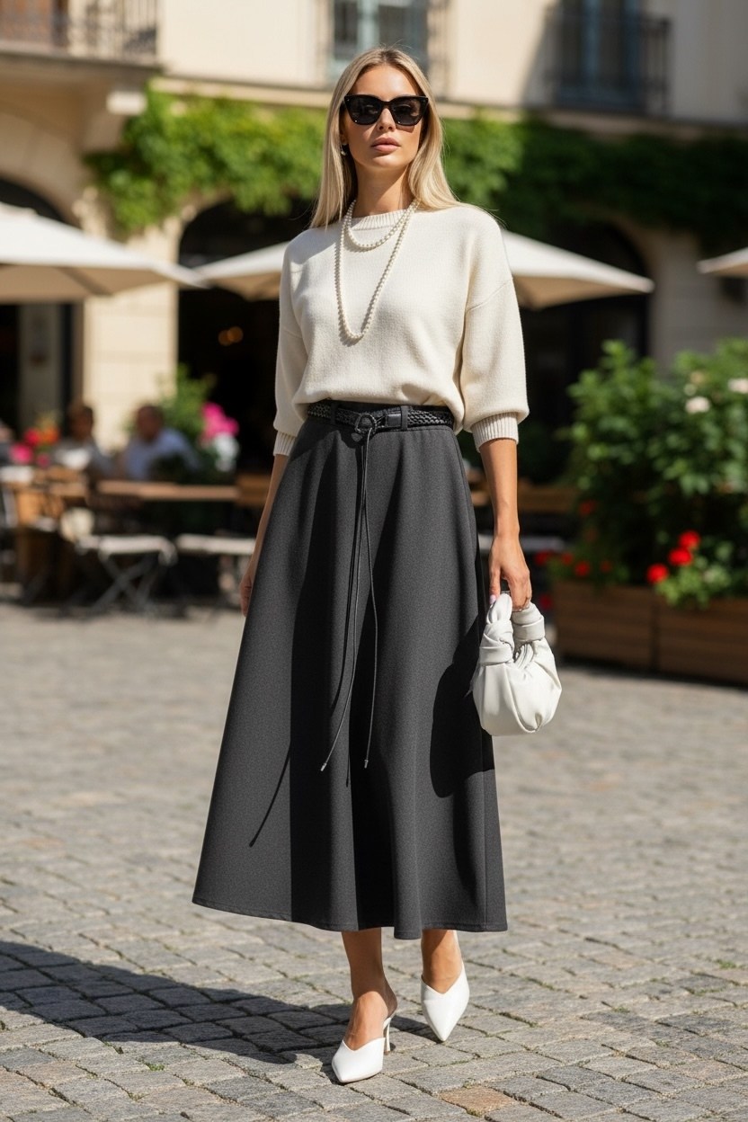 юбка миди,юбка,юбка женская,юбка модная,юбка средней длины