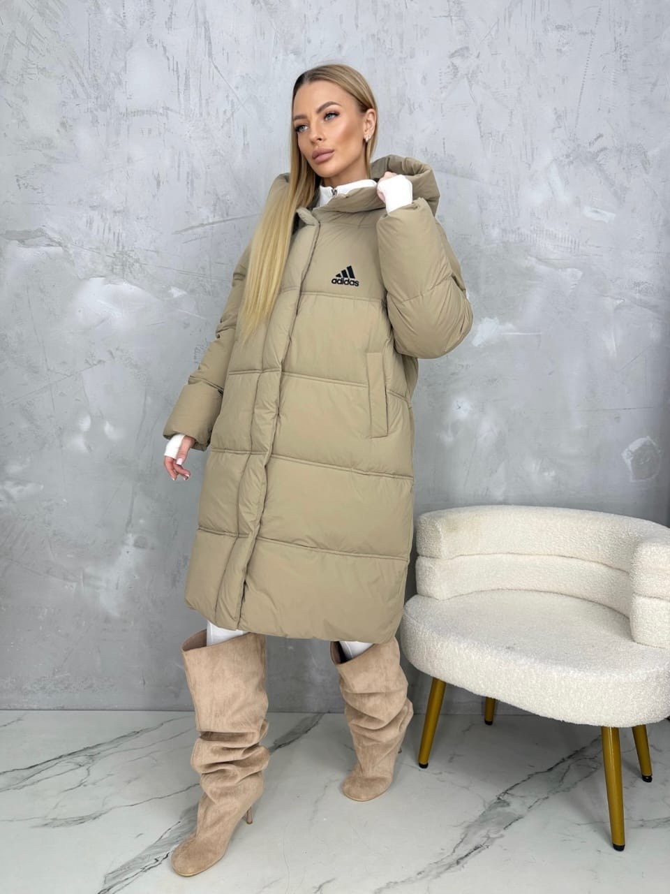 зимние куртки,зимняя куртка adidas,пуховик женский adidas,куртка женская,пуховик adidas