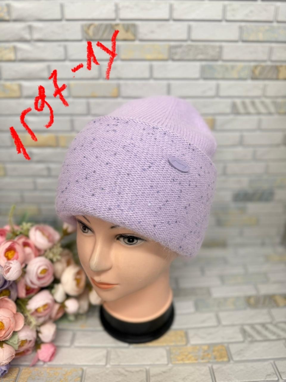 шапка женская,вязаная шапка женская,шапка женская на флисе,шапки оптом,шапка зимняя женская