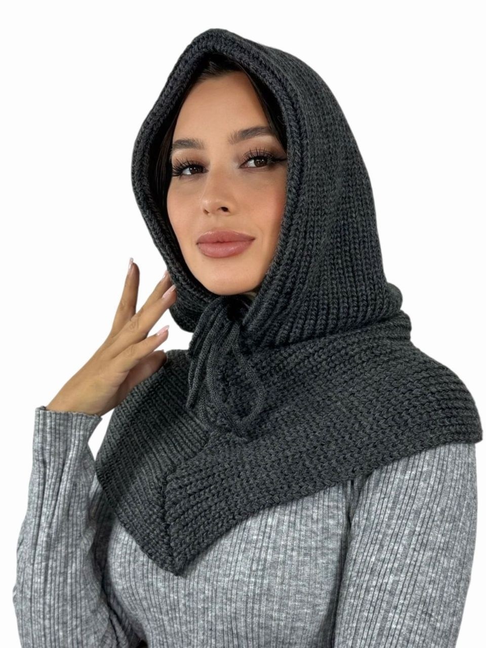 капор капюшон,капор женский,капор женский капюшон,вязаный капор,женский вязаный капор