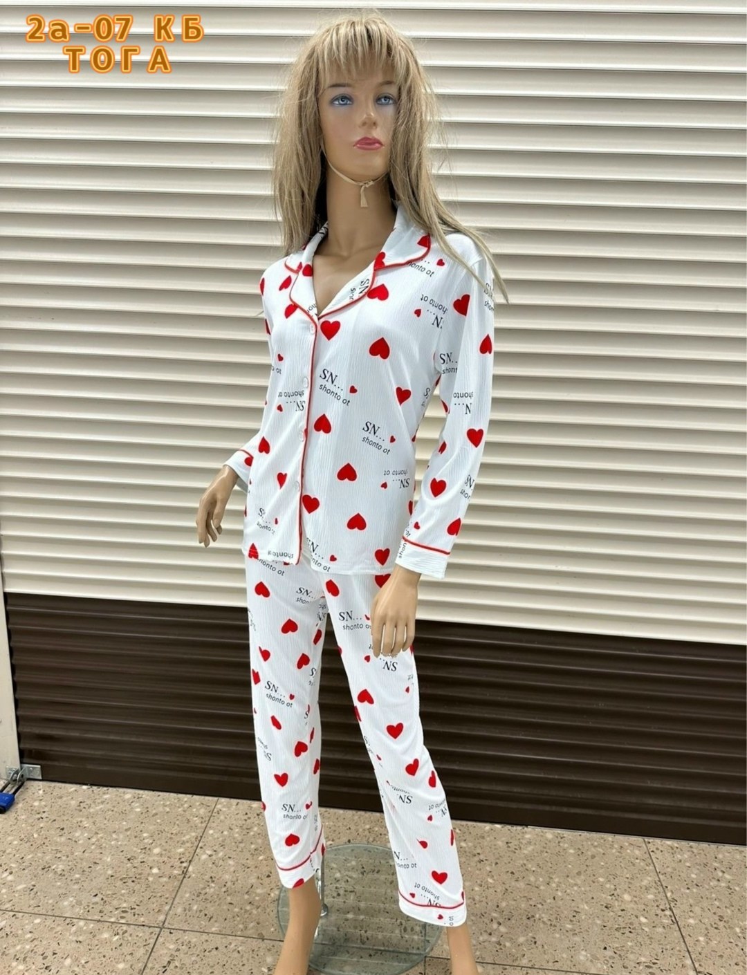 пижамы женски,женский пижама,пижама со штанами и рубашкой в сердечки,пижама женская костюм,пижама белая