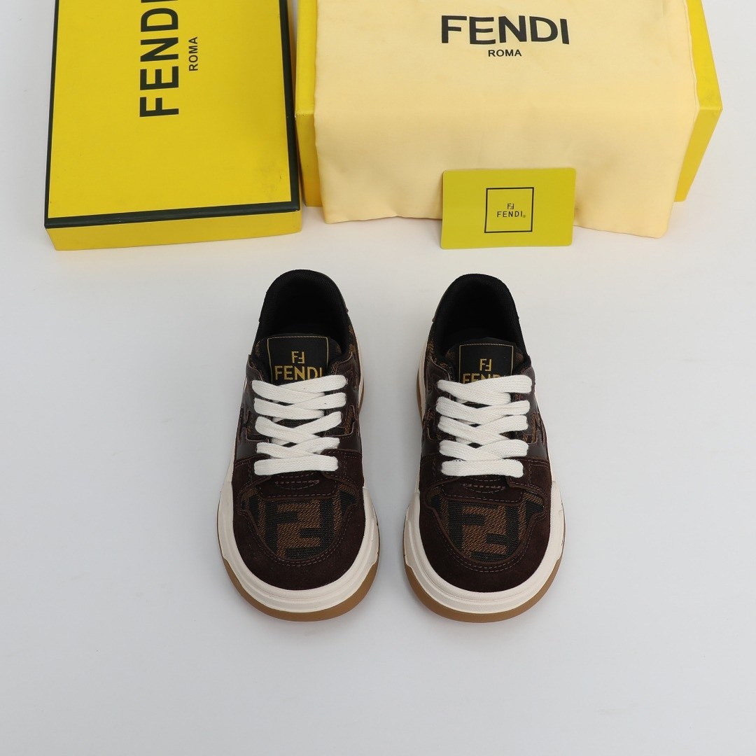 ,кроссовки fendi,фенди кроссовки,фенди кроссовки коричневые,кеды fendi