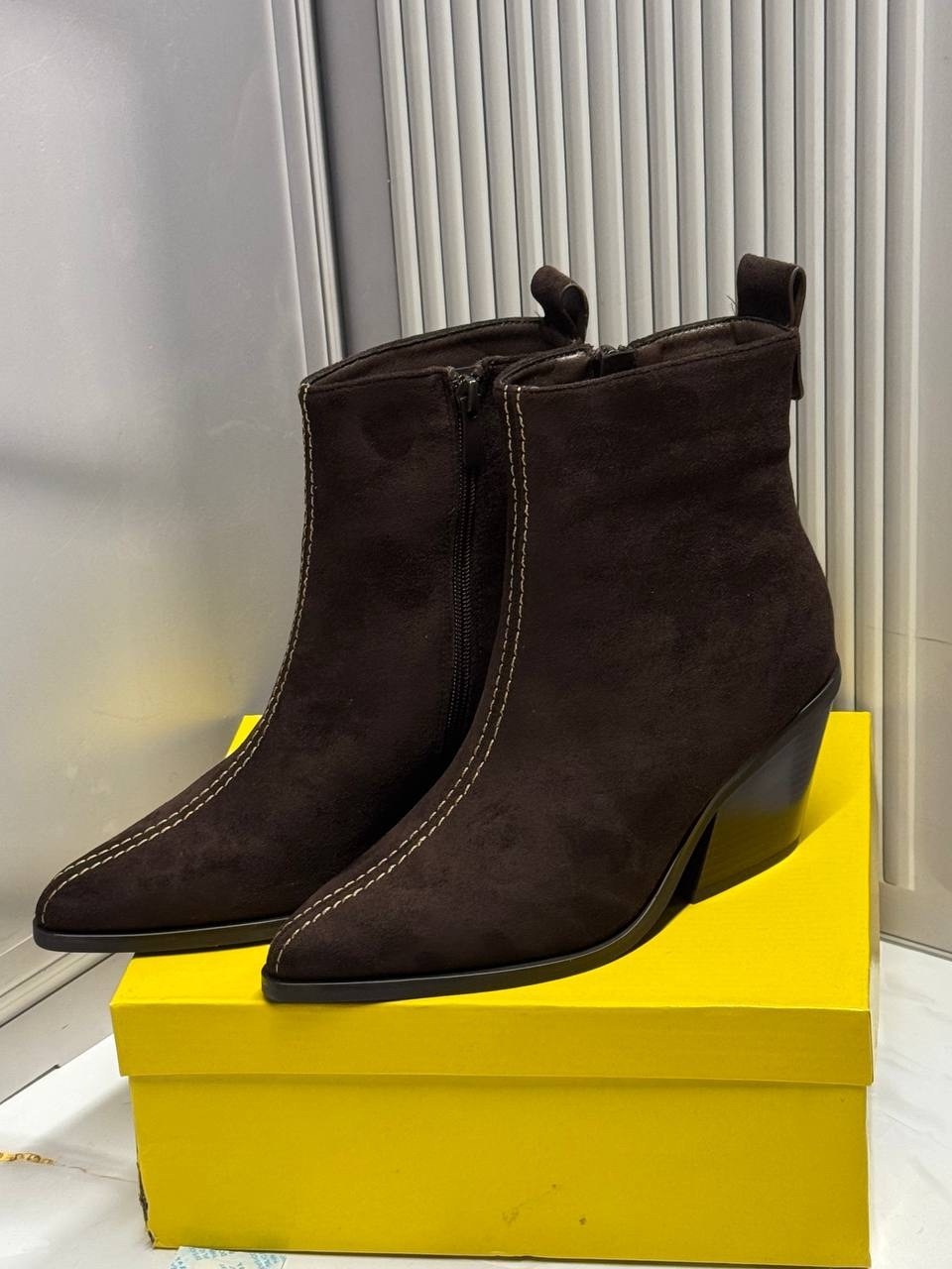 ,замшевые ботильоны,ботильоны женские,модные ботильоны,замшевые полусапожки