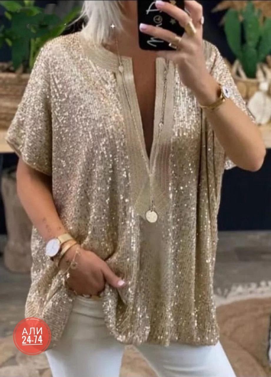 повседневная блузка,вечерняя блузка,блузка с пайетками,модная блузка,женская блузка