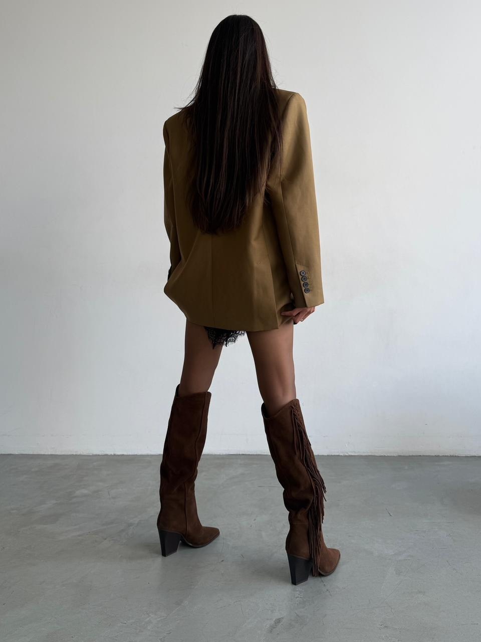 сапоги с бахромой,сапоги замшевые,высокие сапоги,коричневые сапоги,ковбойские сапоги