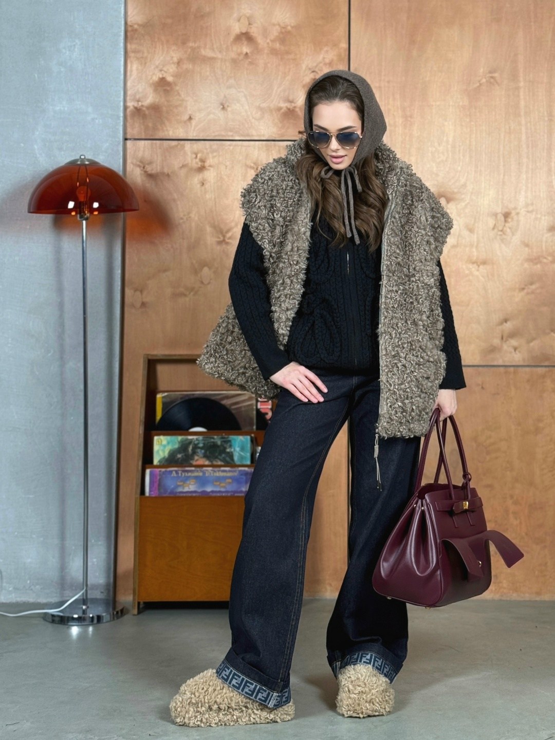 жилет женский,меховая жилет,жилет теплый,удлиненный жилет