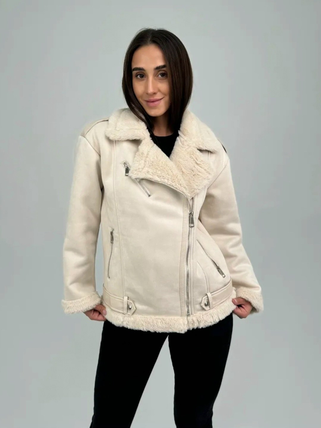 женская дубленка,белая дубленка,каляев дубленка авиатор,дубленка женская авиатор,дубленка авиатор зара