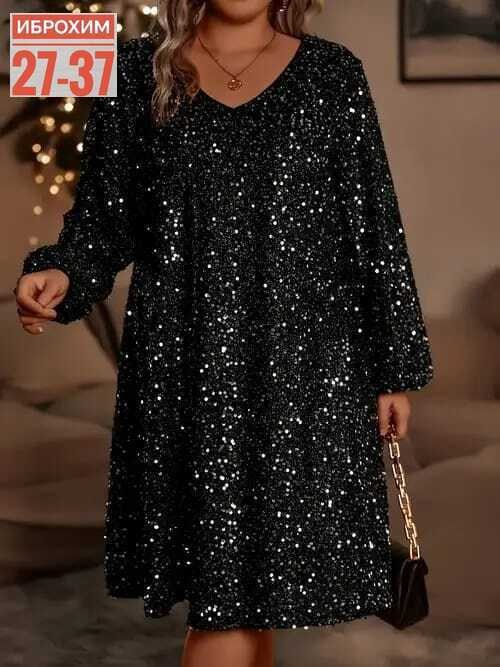 платье женское с пайетками,женское платье с блестками,блестящее платье большого размера,платье с пайетками,платья нарядная