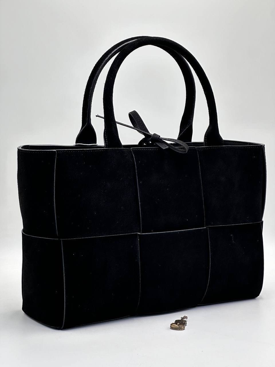 сумка женская bottega veneta,черная замшевая сумка боттега,сумка замшевая,сумка тоут bottega veneta,сумка