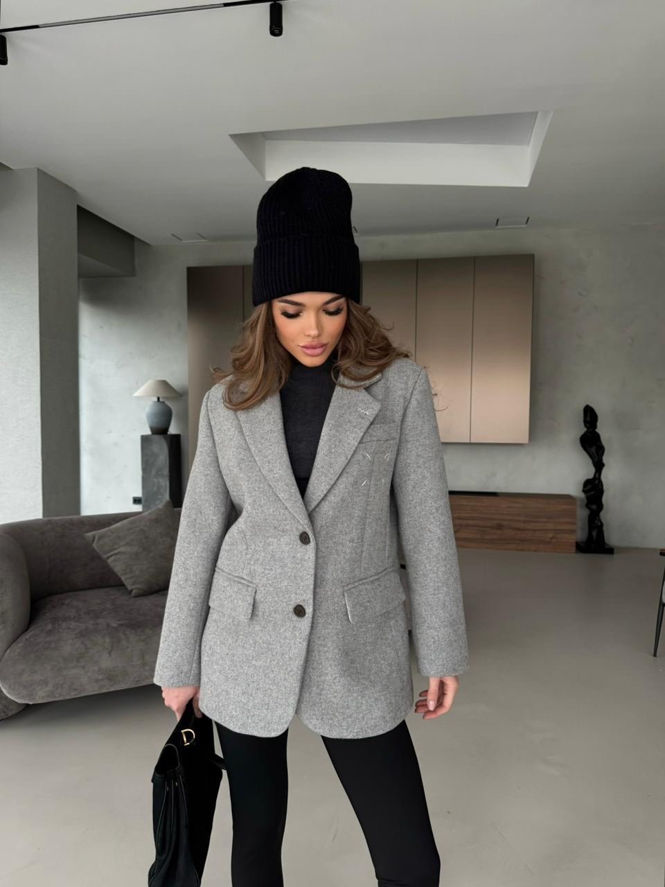 пальто пиджак женский,пальто пиджак,серое пальто,полупальто оверсайз,пальто короткие