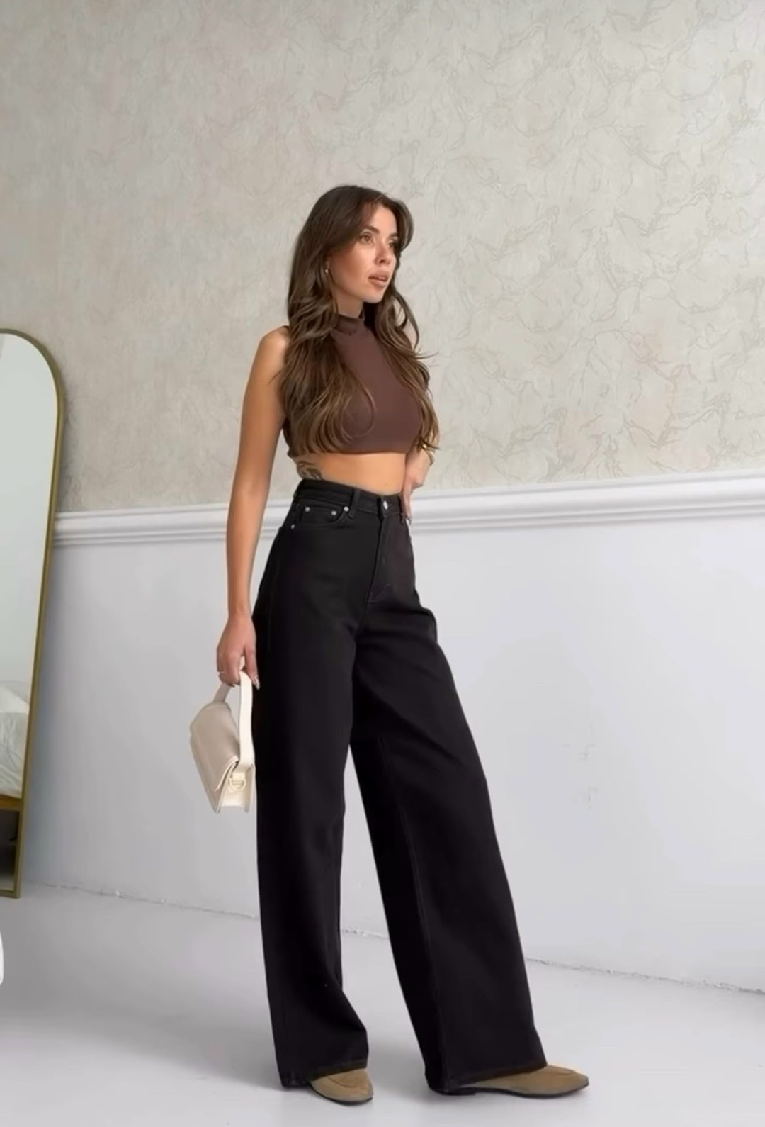 черные джинсы палаццо,широкие джинсы трубы женские,штаны джинсы,джинсы женские широкие,женские джинсы