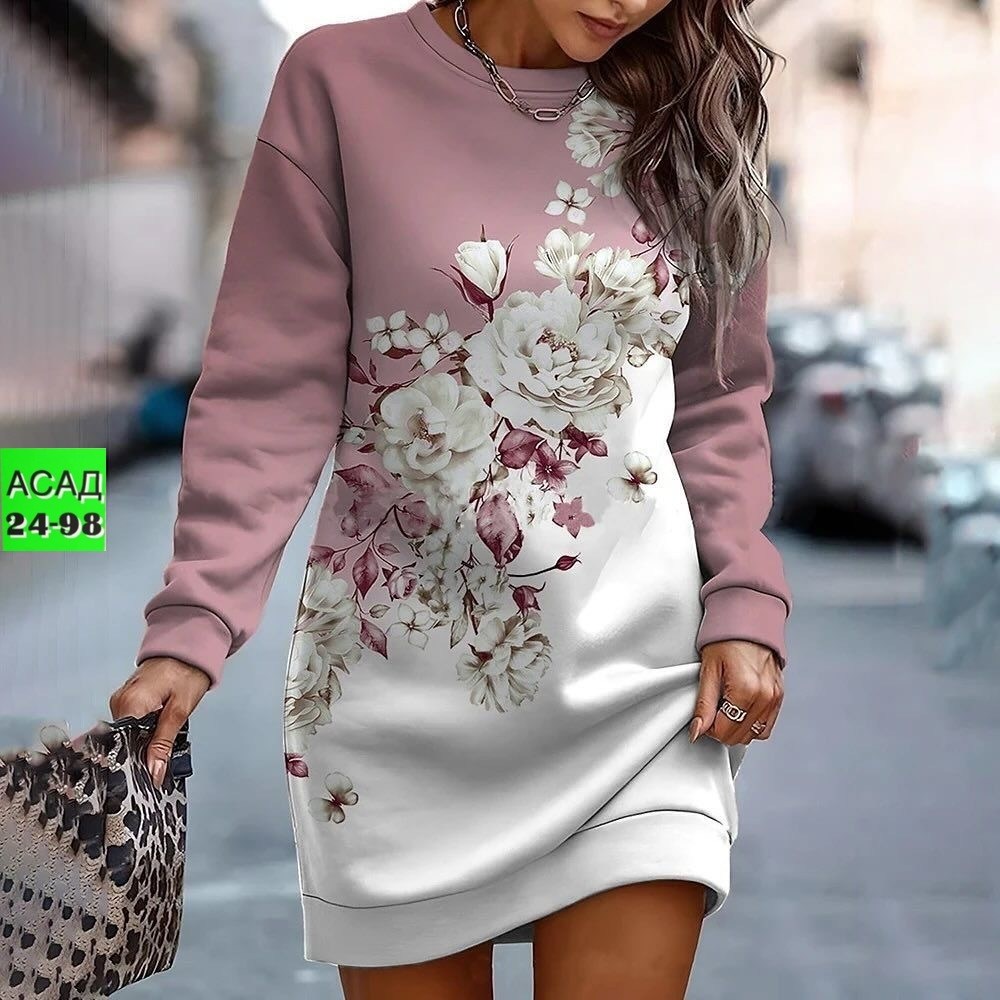 платье женское модное,платье с геометрическим принтом,женское платье с принтом,туника женская модная,платье толстовка с принтом