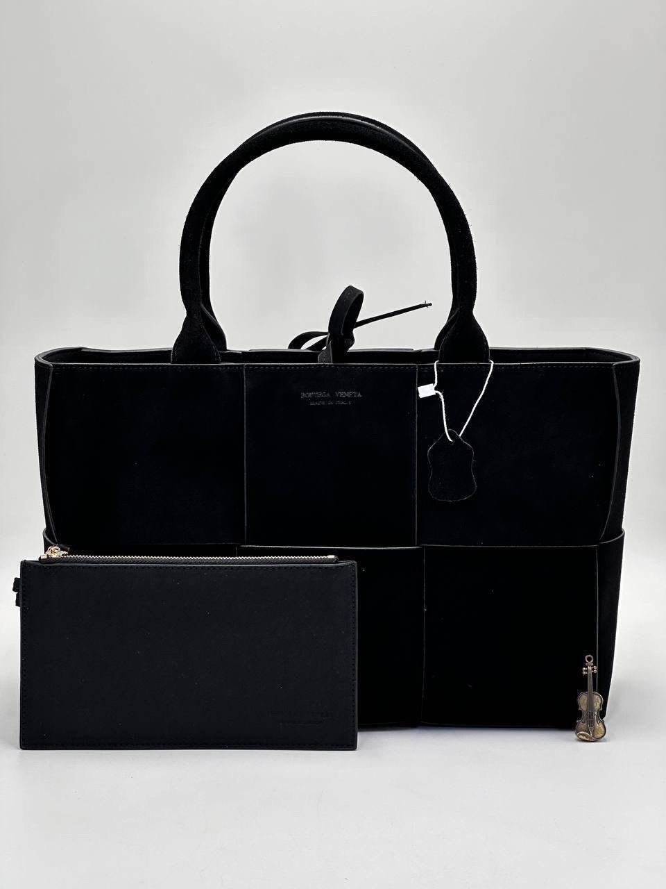 сумка женская bottega veneta,черная замшевая сумка боттега,сумка замшевая,сумка тоут bottega veneta,сумка