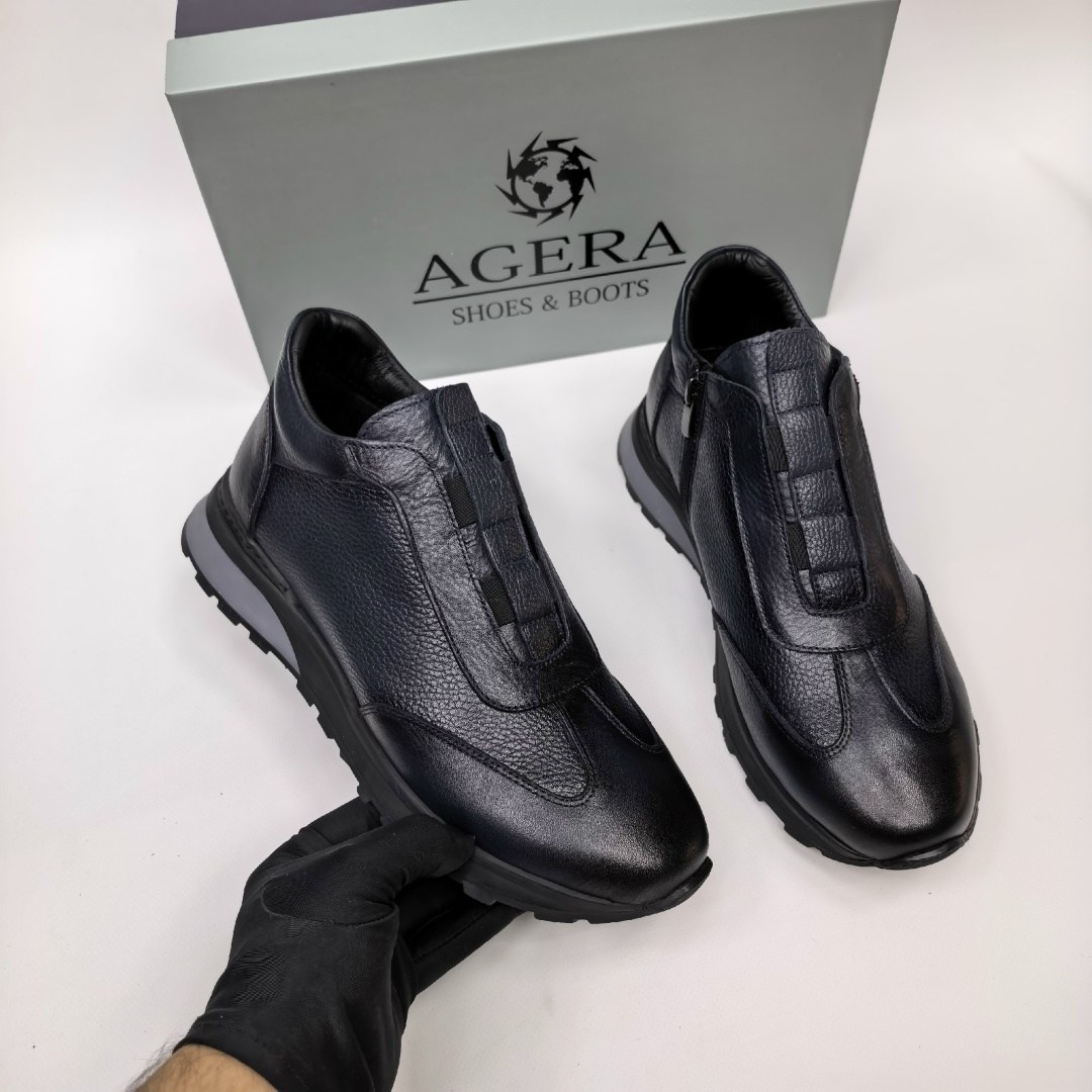 ,мужская ,кожаные кроссовки santoni,кожаные кроссовки,полуботинки мужские