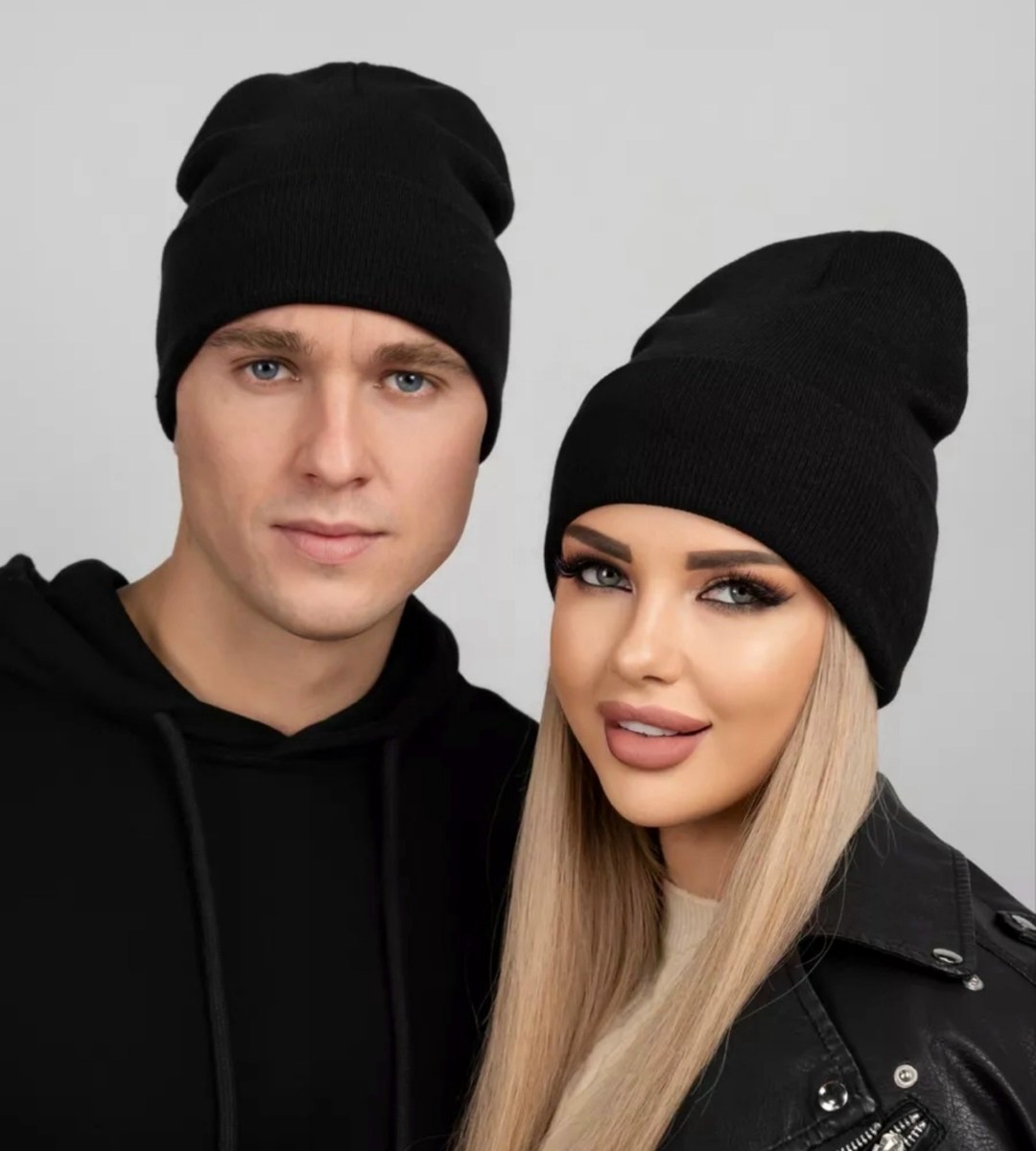 чёрные шапки,шапка женская осенняя,шапка женская,шапки для нее и для него,шапка унисекс