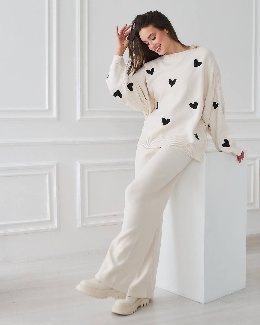 костюм вязаный женский,костюм женский теплый,трикотажный костюм женский,костюм с брюками,трикотажные костюмы