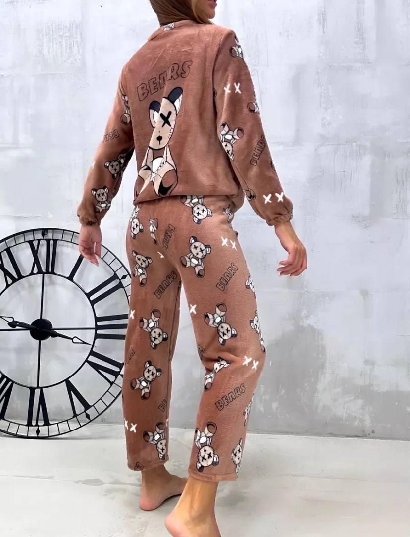 теплая пижама женская,костюм теплый женский домашний пижама плюшевая,пижама женская со штанами теплая домашняя плюшевая,домашний костюм пижама,пижамы женски